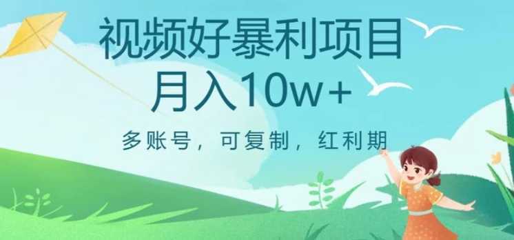 视频号暴利项目,多账号,可复制,红利期,月入10w+【揭秘】