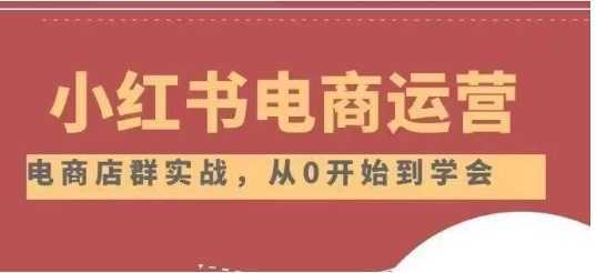 小红书店铺运营从小白到大神2.0,从入门到精通