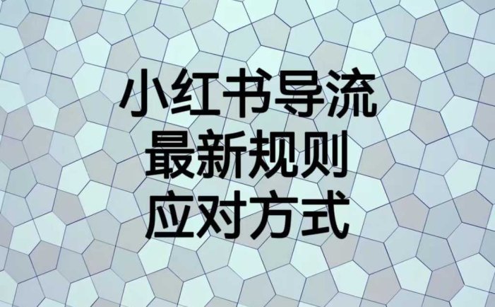 小红书导流最新规则应对方式,新规以后目前还可用的引流方式解读